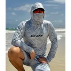 UPF 50 UV álló kapucnis felső szürke színben