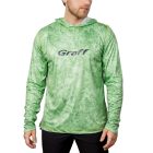 UPF 50 UV álló kapucnis felső páfrányzöld színben