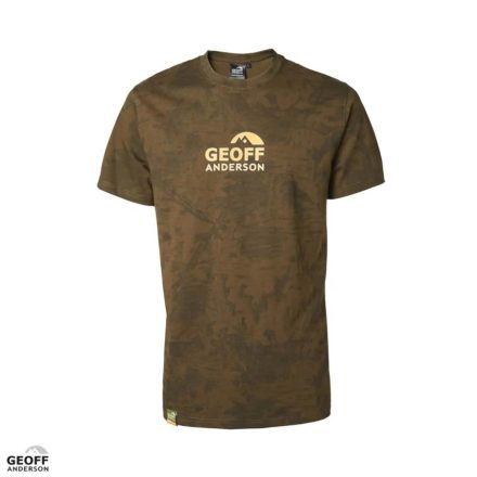 Geoff Anderson Organic Tee Leaf White logo póló